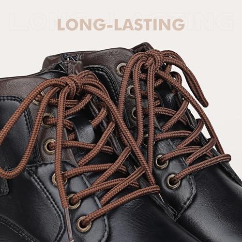 Image of Stepace 2 Pairs Round Heavy Duty Boot Laces for Hiking and Work Boots