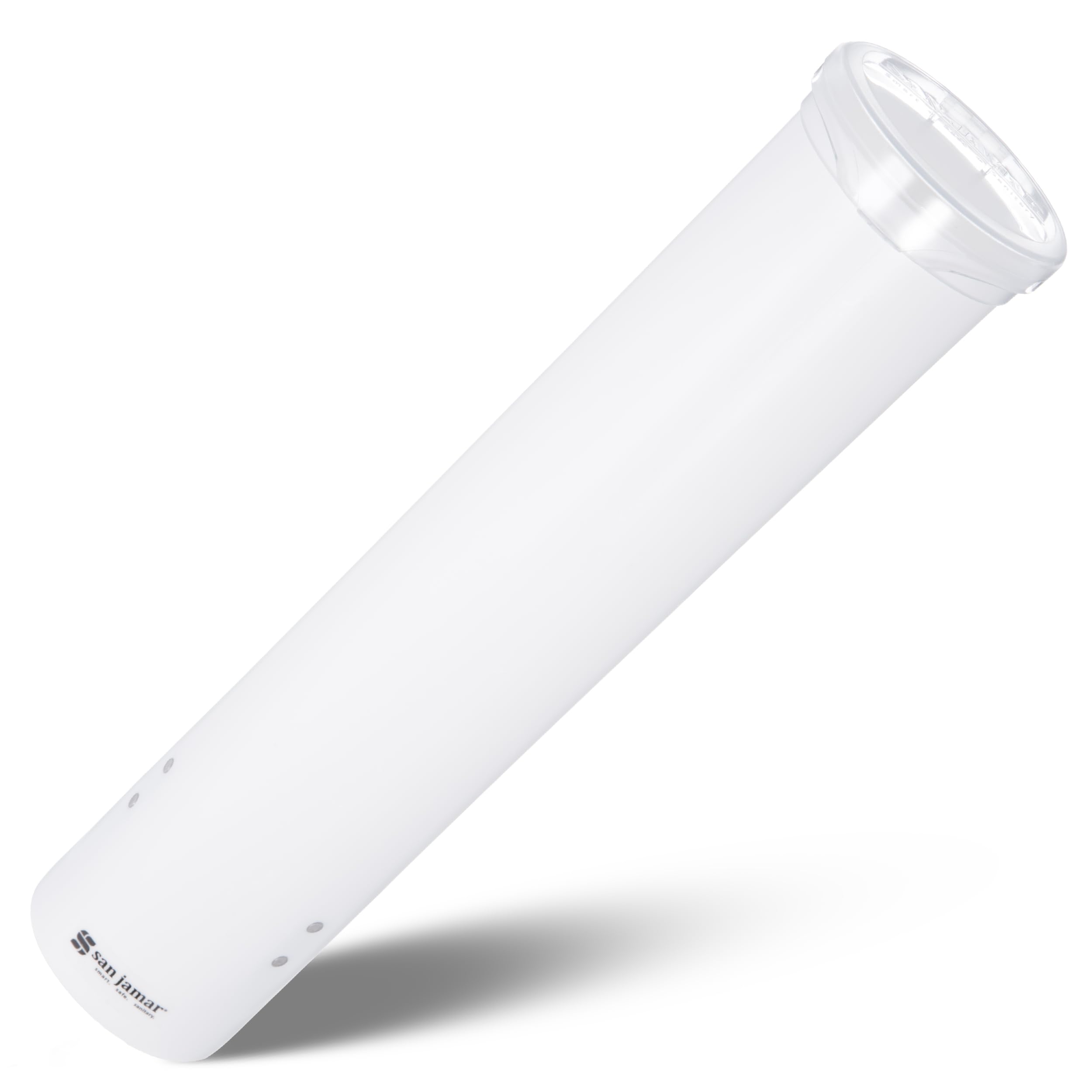 San Jamar C4160WH Kleiner Wasserbecher zum Herausziehen, Durchmesser Becherrand 57-73 mm, ungefähre Bechergröße, Konisch 90-150 mL, Flach 90-130 mL, Weiß (24-er pack)