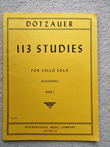Dotzauer, J. Friedrich - 113 Studies for Solo Cello, Volume 1 (Nos. 1-34) - by Johannes Klingenberg