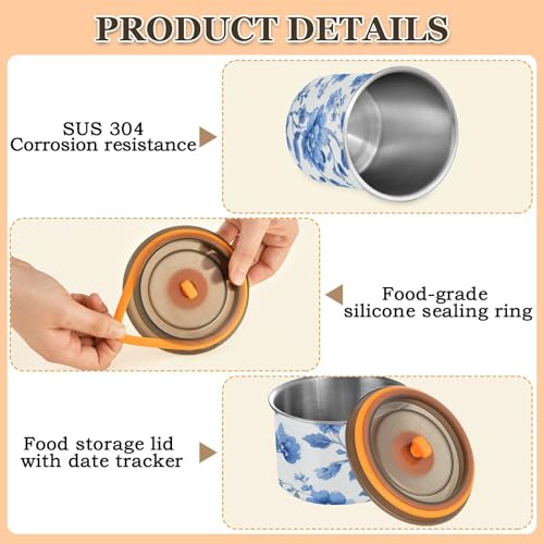 Contenedor para café de acero inoxidable 900 ml azul miniatura 5