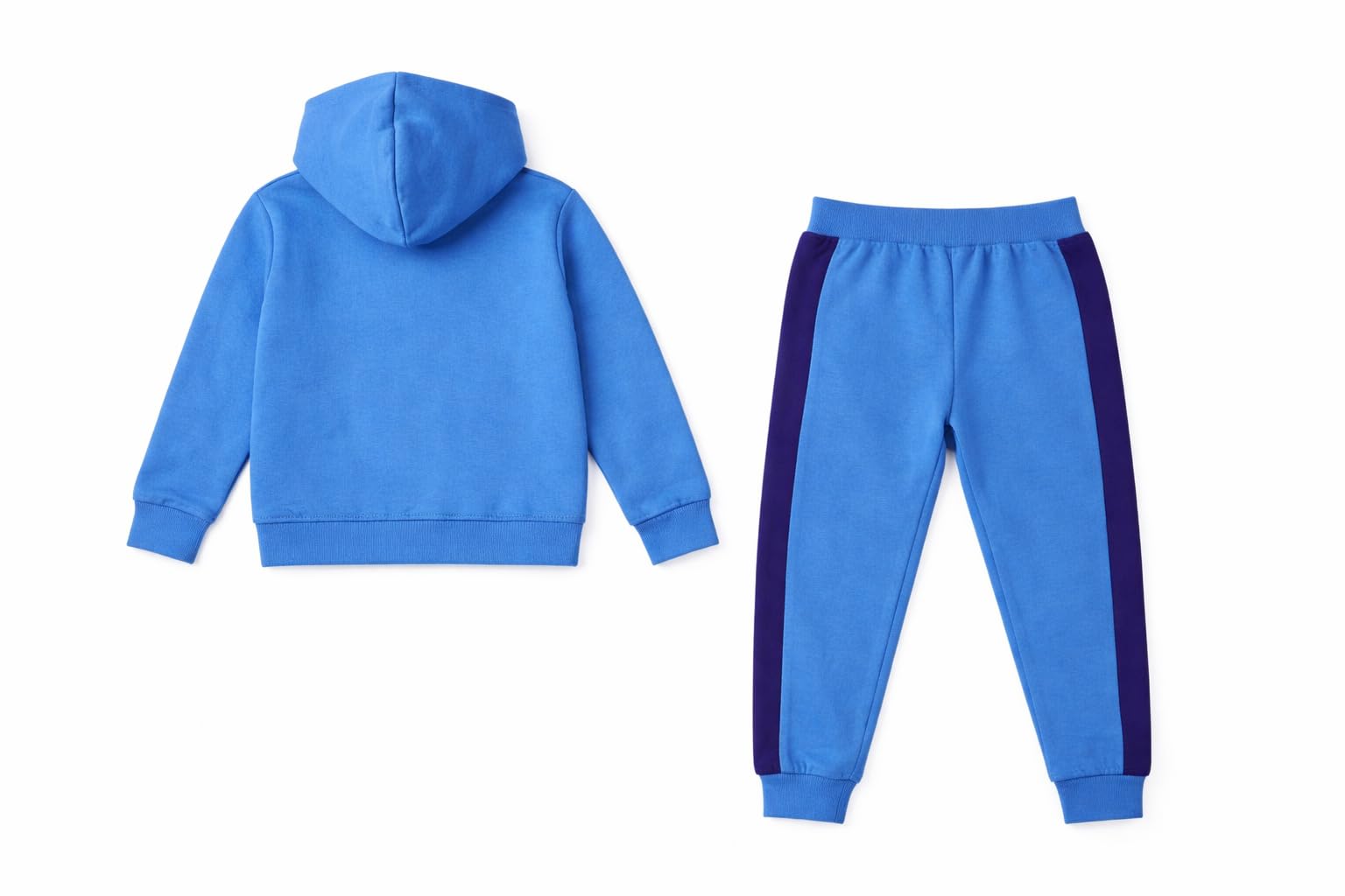 BlueY Tuta da jogging per bambini, con maglia e pantaloni, blu, 12 mesi – 6 anni