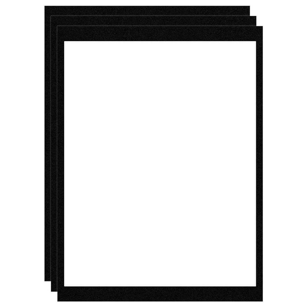 Procut Global 12x16" Black Picture Mounts Board to Fit 14x11" Aperture Size - Photo Mount Card Ideal for Prints, Artwork, Crafts & Certificates - Sizes & Colors Available - Pack of 3