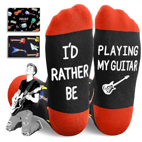 Zmart Guitar Gifts for Lovers - Guitar Socks fot Men Women, Heavy Metal Music Gifts for...