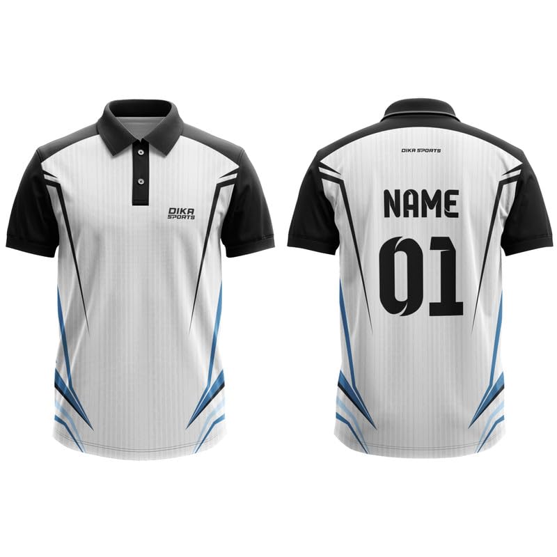 Image of Dika Sports Custom Jersey for Kids Cricket t-Shirt Training Indian Cricket Team jerseyindian Jersey | 2 Year to 5XL