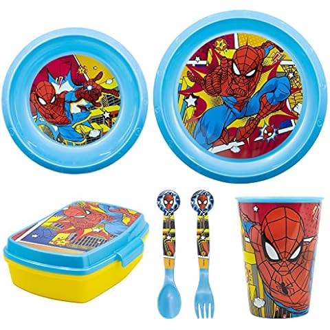 Vajilla Infantil 6 Piezas de Spider-man Cover