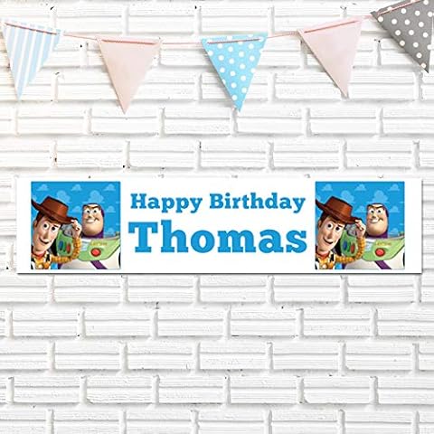 Toy Story Banner Personalised Toy Story Birthday Banner Personalised Party 900x210mm Fast Delivery Cover