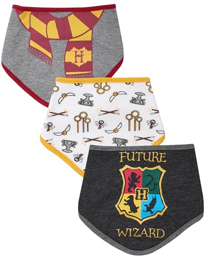 Image of Harry Potter Baby Unisex Bandana Bibs Three Pack Baby Gift for Girls and Boys