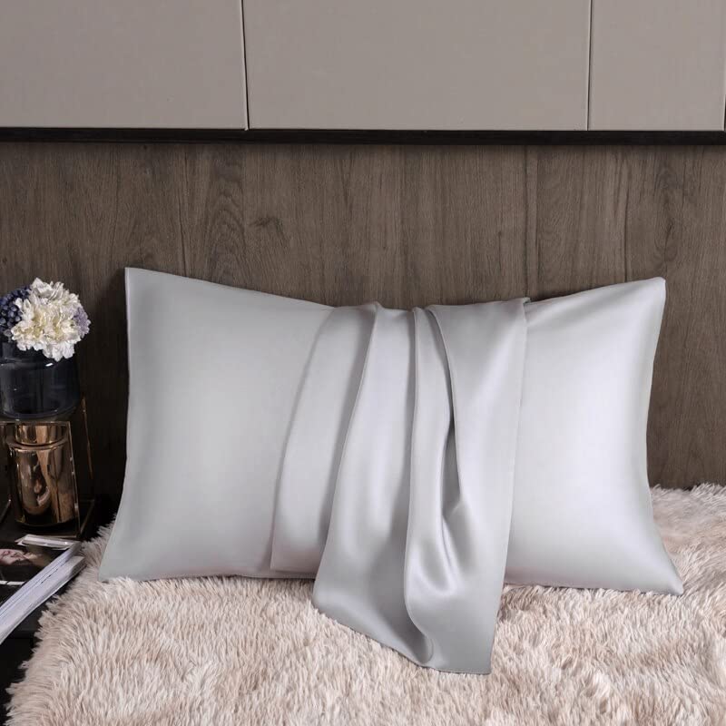 VIRUL Funda de Almohada de Seda Pura Funda de Almohada de Seda Natural 40 * 60 cm 50 * 70 cm Funda de Almohada