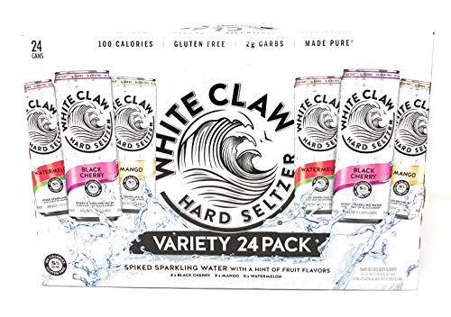 White Claw Seltzer Works Hard Seltzer Variety 24Pk Cans, 12 Fz
