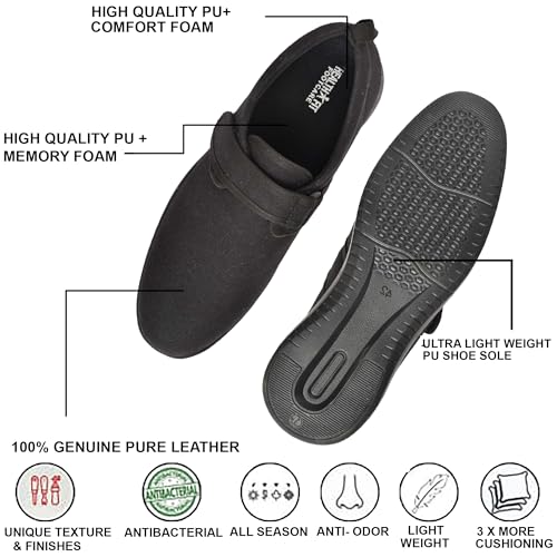 Image of HEALTH FIT Orthopedic & Diabetic Shoes Breathable & Adjustable Strap Soft Sole Ultra-Lightweight Casual /Sport Shoes for Men's 723