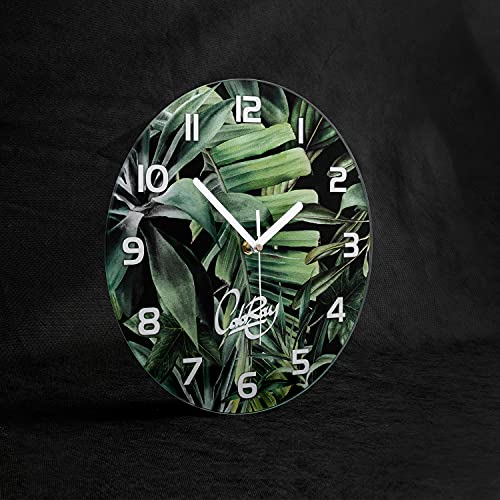 Horloge en Verre Lisible et Moderne pour Habiller un Mur Vide 30cm