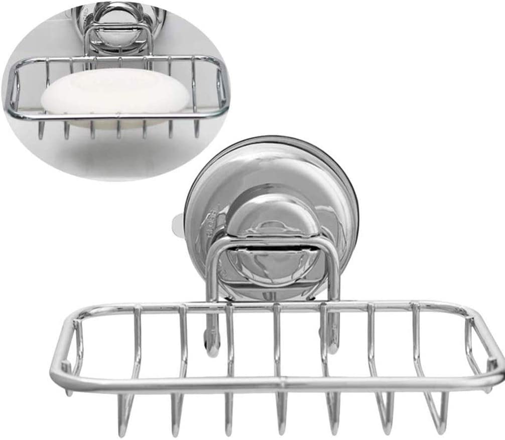 Jabonera de Viaje, jabonera de Pared con Ventosa de Acero Inoxidable, jabonera, desagüe, jabonera, baño, Cocina, jabonera