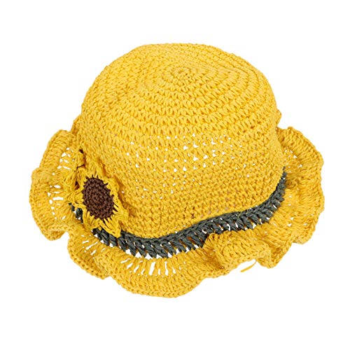 Casquette de plage et d'été en paille pour les jeux de sable des enfants
