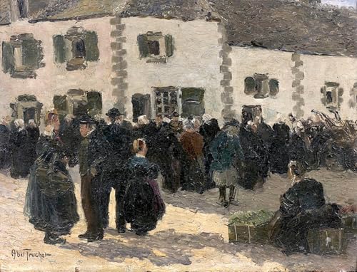 Pintura en lienzo de Louis Abel Truchet: impresión artística de alta definición en 60x90cm