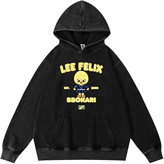 Comprar Silver Basic SKZ KPOP Karma Suéter Estampado con patrón de Dibujos Animados Deportivos de otoño