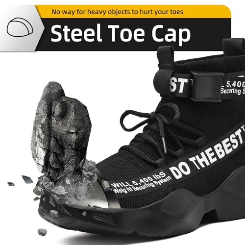 Furuian Steel Toe Shoes for Men Women Comfortable Lightweight Safety Snekaers Industrial Construction Work Shoes for Men2