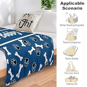   Custom-Pet-Name-Blanket-Personalized-Dogs-Blanket-Customized-Puppy-Blanket-Dog-Gift-for-Dog-Lovers-Mom-Dad-Cute-Dog-Paw-Prints-Soft-Flannel-Throw-Blanket-in-Loving-Memory-Blanket-for-Dog-Lovers