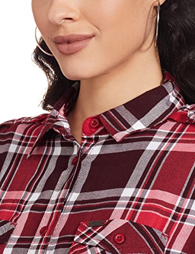 Image of Max Women Checked Tie-Up Waist Shirt Tunic