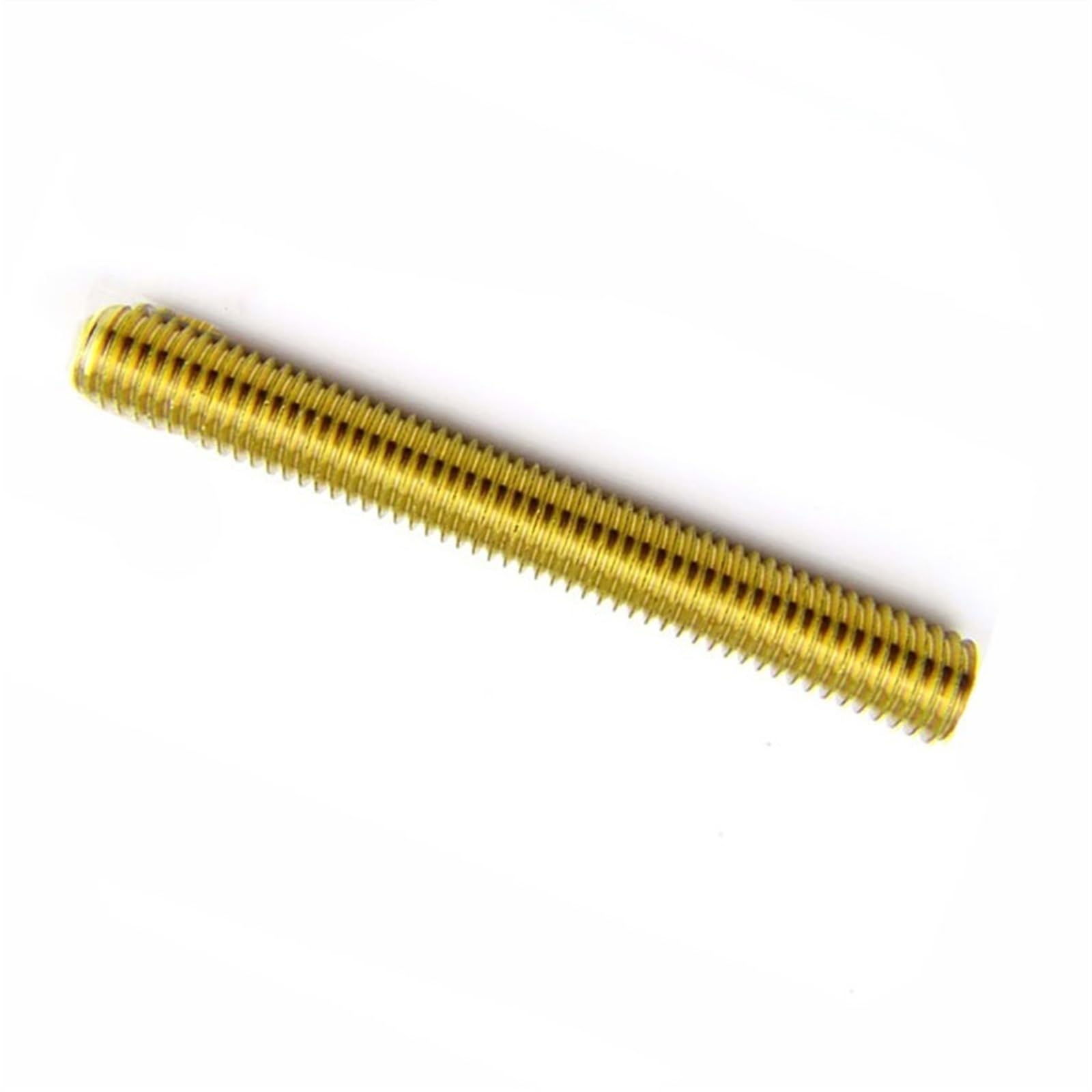 Stepper Screw Full Thread Screw Rod M2 M2.5 M3 M4 M5 M6 M8 M10 M12 M14 M16 M18 M20 Brass Thread Teeth Strip Rod Double Head Screw Stud Tapped Block(90mm,M20 (1Pcs))