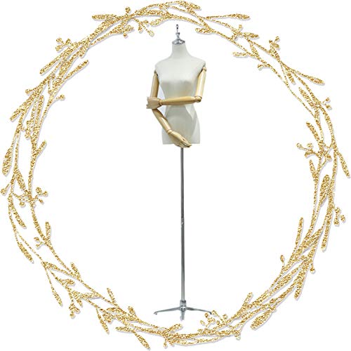 Mannequins Torso, Height Adjustment Dummy Model Women's Clothing Store Fashion Display Stand, Wedding Dress Easy to Install Linen Cloth Solid Wood Arm, Tripod