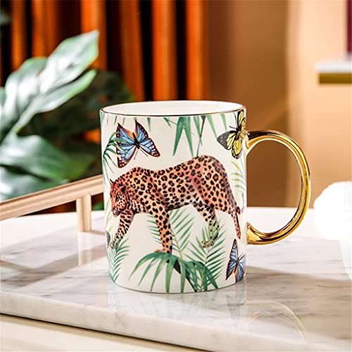 BJH Taza de café Taza de café de Porcelana China Taza de cerámica Taza de Gran Capacidad para recién Casados Regalos… - Imagen 5