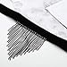 AnazoZ Collar Borla Larga Collar Colgante Aleación Mujer Collar Negro