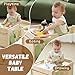 bpmfkid Montessori Weaning Table and Chair Set - Adjustable Design for Toddlers, Ideal for Mealtime, Learning, and Play