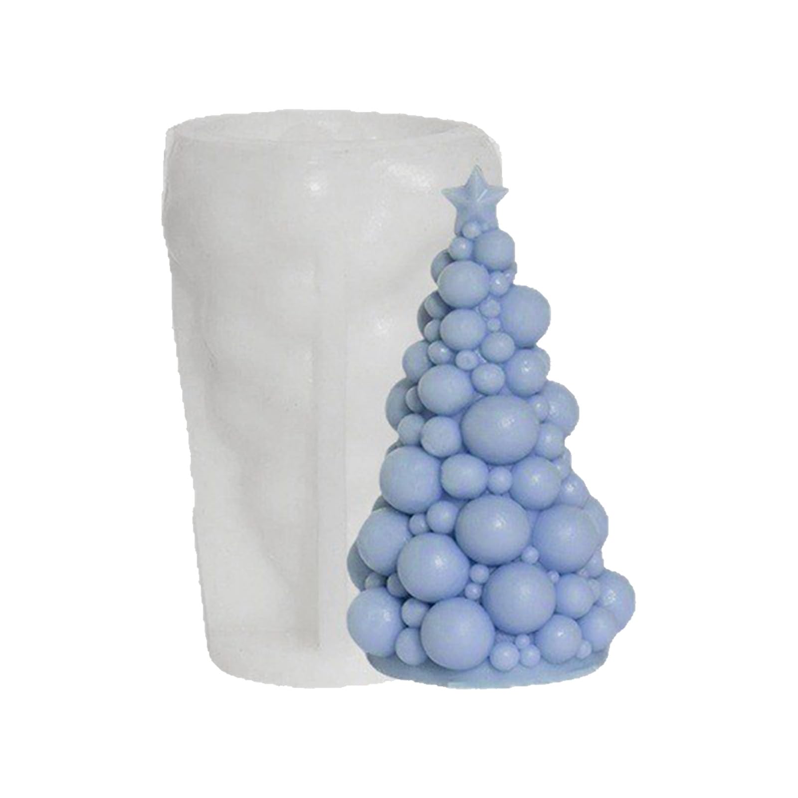Qusinfc Christmas Tree Silicone Mold for Making Soap Multipurpose Silicones for Epoxy Resin Project Silicone Mold