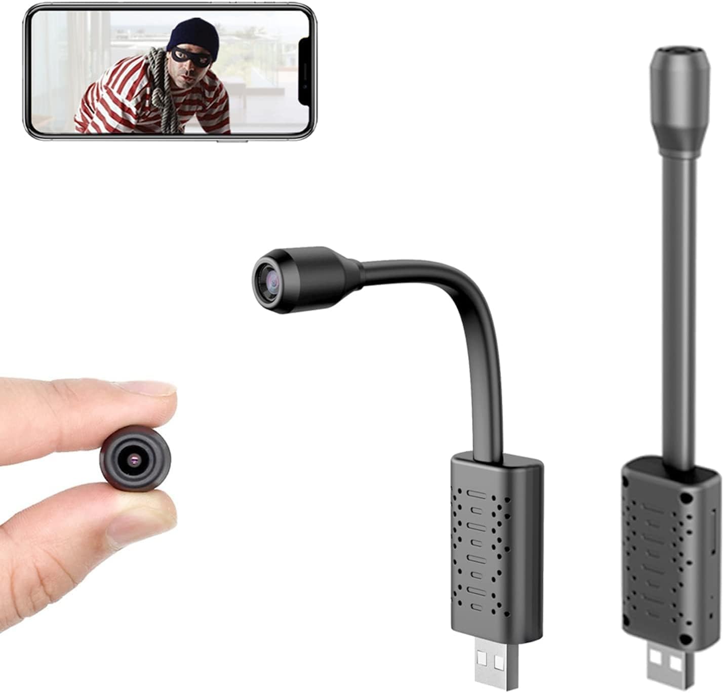 DDLC Wi-Fi Surveillance Flexible Neck Wireless Security Camera 1080P Watch Live View, Wireless Indoor/Outdoor Home Office with Motion Detection (Flexible Camera) (B0CR8GG86T) Amazon Price History, Amazon Price Tracker