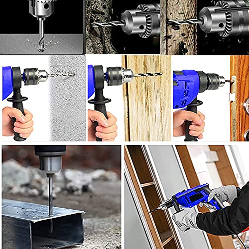 Impact Drill, 850W 3000 RPM Hand Corded Electric Hammer Drill - 360° Rotary Handle, Dual Mode for Drilling & Impact, Variable Speed for Steel, Masonry, Concrete & Wood 4 Impact Drill, 850W 3000 RPM Hand Corded Electric Hammer Drill - 360° Rotary Handle, Dual Mode for Drilling & Impact, Variable Speed for Steel, Masonry, Concrete & Wood - Image 4