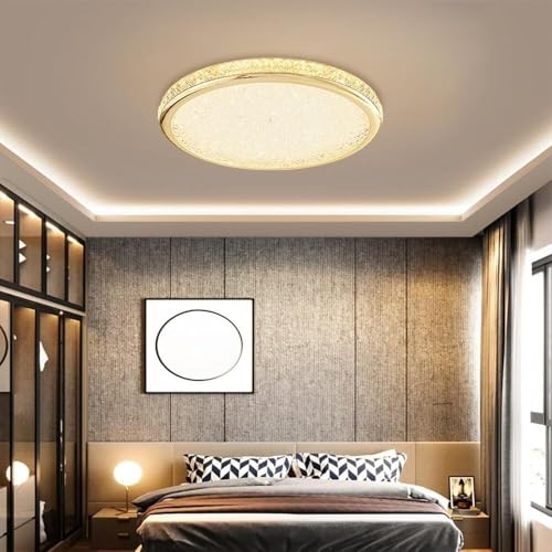 Luminaire suspendu en or au design postmoderne d'exception