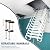12-Step Ceiling Mount Attic Ladder, Retractable Pull Down Attic Stairs with Safety Handrails, Hidden Foldable Stairs for Home Garage & Basement Storage, 660 LBS Weight Capacity, 39.37'' × 31.50''