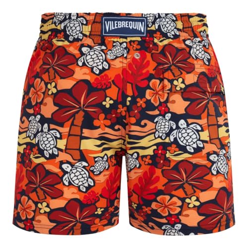 Men's Stretch Short Swim Trunks Monoi Turtles2
