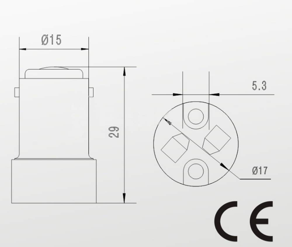 ShuoHui 4 x B15 B15D / BA15D na MR16/G4/ GU5.3/ GY6.35 adapter do halogenu LED gniazdo nowość