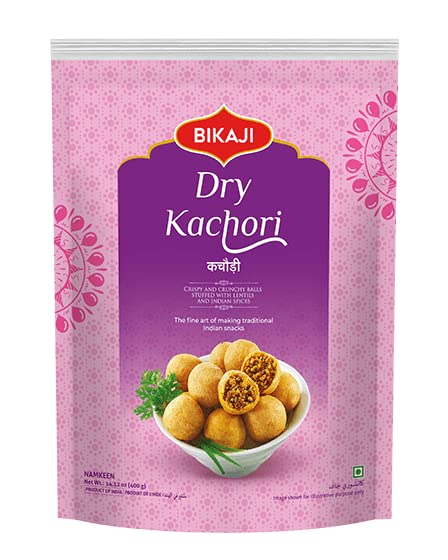 Bikaji Namkeen Dry Kachori | Stuffed with Lentils and Indian Spices | Crispy & Crunchy Balls | Perfect Choice for Snacks Party | 400 Gm Pack (B0C1GR187T) Amazon Price History, Amazon Price Tracker