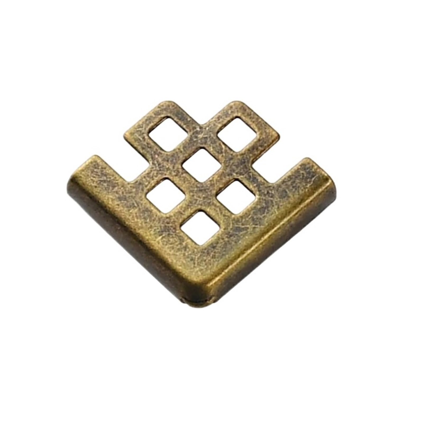 QAUUCP Metal Book Corner Protectors 10-50 PCS Metal Book Corners, Corner Protector, Iron Decorative for Scrapbook Photo Album Diary Cover Menus Folder Fixings(1687-Bronze-50pcs)