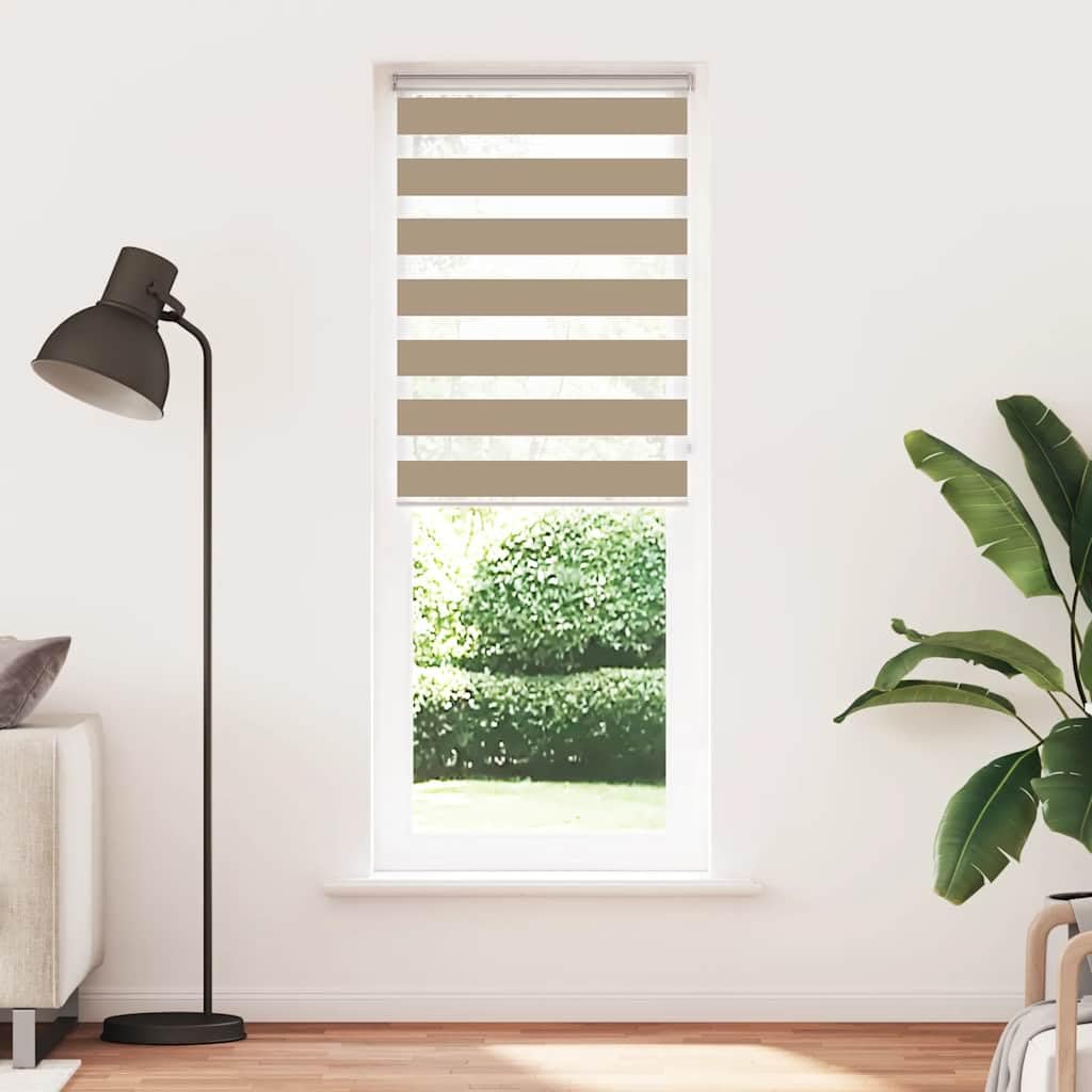 Store Zebre Marron Sable Polyester 70,9 cm