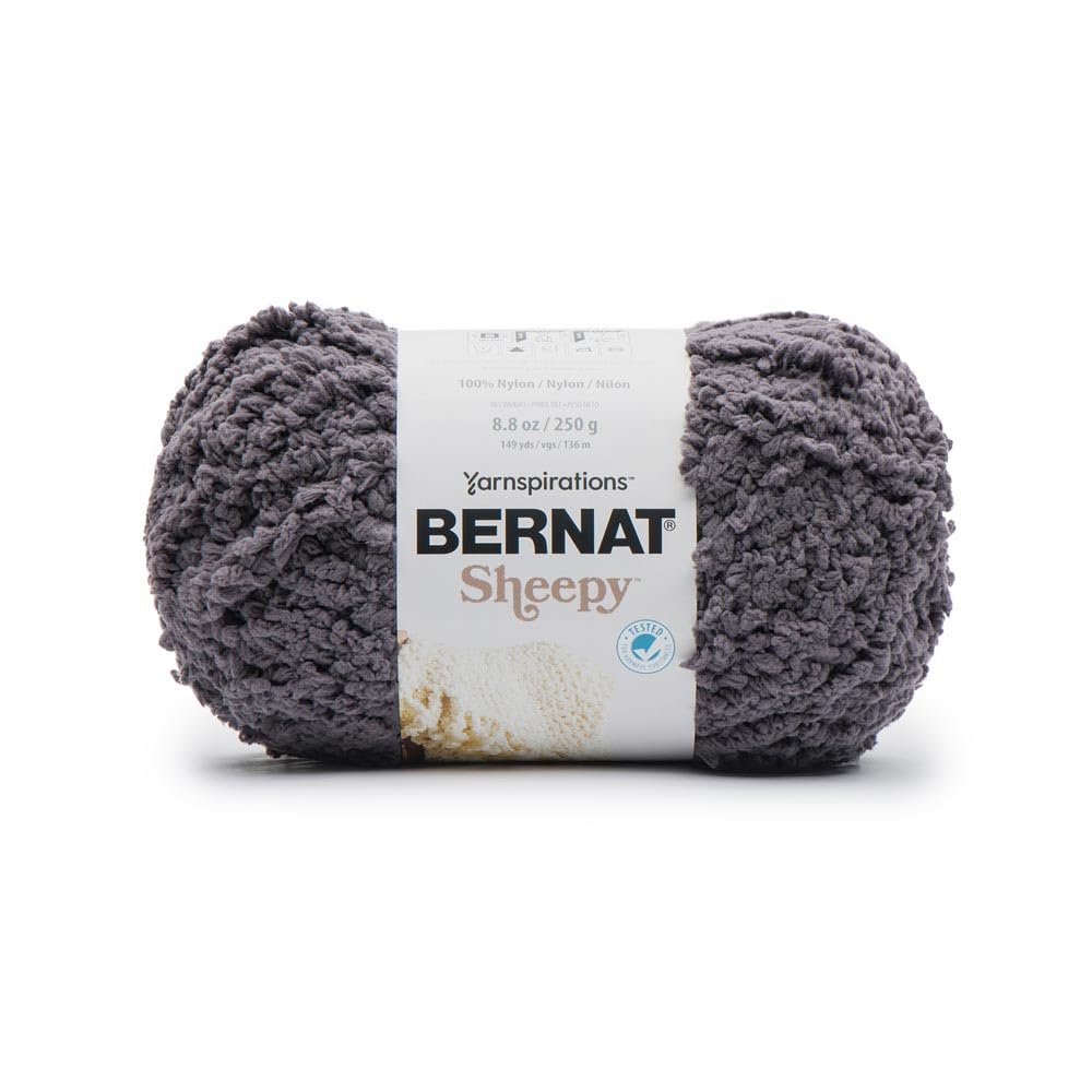 Bernat Sheepy Yarn Black Bear : finie la laine qui pique avec ce fil effet mouton
