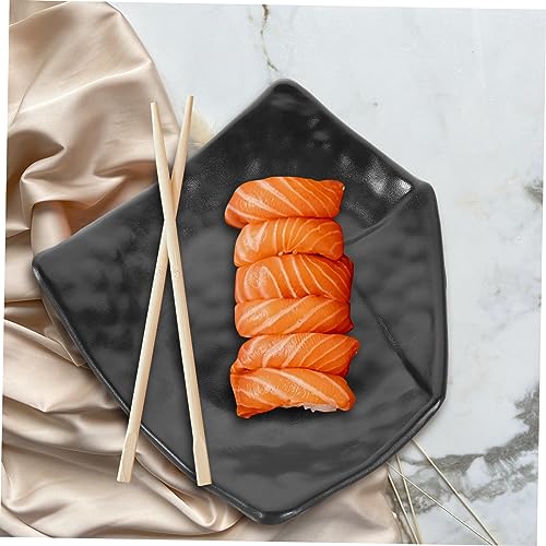 Plato para sushi en melamina negro 7.48 pulgadas miniatura 6