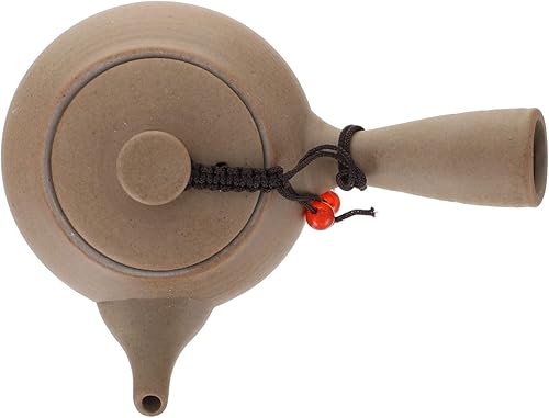 Miniatura 6 de Juego de tetera Kyusu de cerámica japonesa tetera clásica con mango lateral de porcelana coreana, tetera Kung Fu, tetera de té Mino Ware Kyusu,