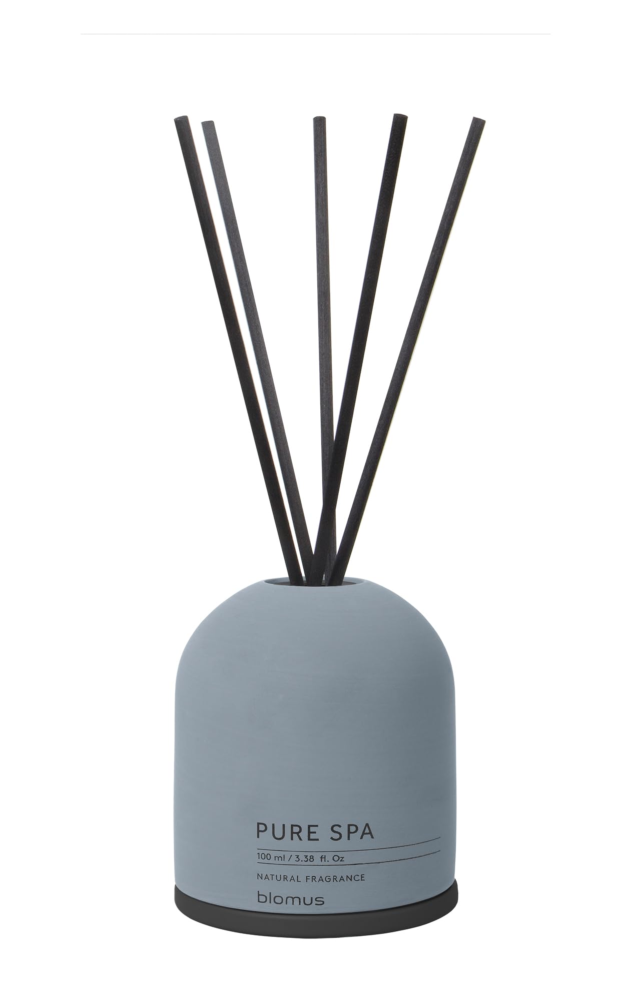 blomus -FRAGA- Raumduft-Set Flint Stone hochwertiger Raumduft, trendige Beton-Optik, natürlicher Duft ROSE & WHITE MUSK, Raumdiffuser Duftstäbchen (H / B / T: 27,5 x 9 x 9 cm, Flint Stone, 69228)