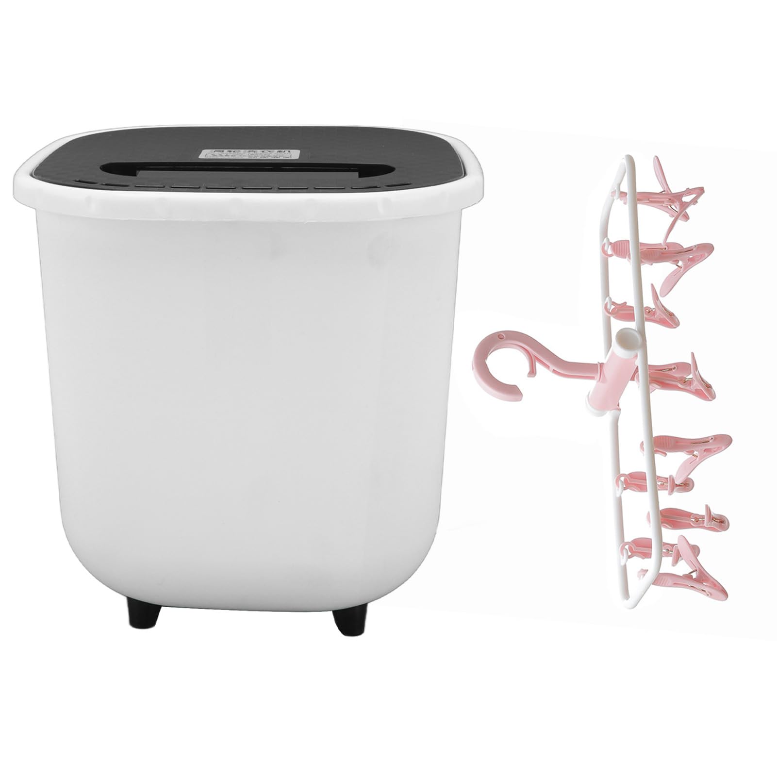 Cryfokt Przenośna Mini Pralka Turbo Wydajne i Zdrowe Pranie do Użytku Domowego z suszarką, zasilaną Przez USB pralką do ubrań Dziecięcych Pojemność 6 L (PINK)