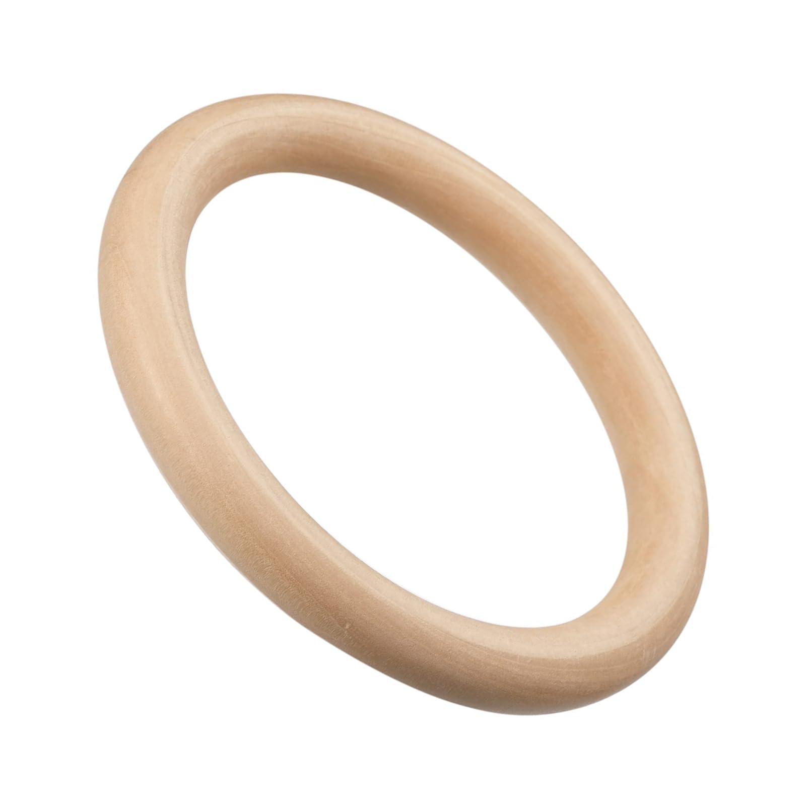 Unifizz 1Pcs 125mm Unfinished Natural Wooden Rings for Crafts,15mm Thick Wood Rings for DIY, Pendant Connectors, Jewelry Making, Macrame Supplies