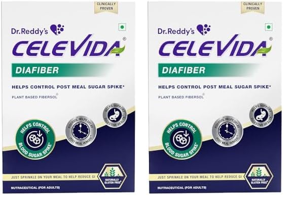 Celevida Diafiber - Diabetes Care Product| 100% Plant-Based Fibersol® Helps Control Post Meal Sugar Spike|Helps delay post meal hunger - 360g (Pack of 60 Sachets)-picture-26