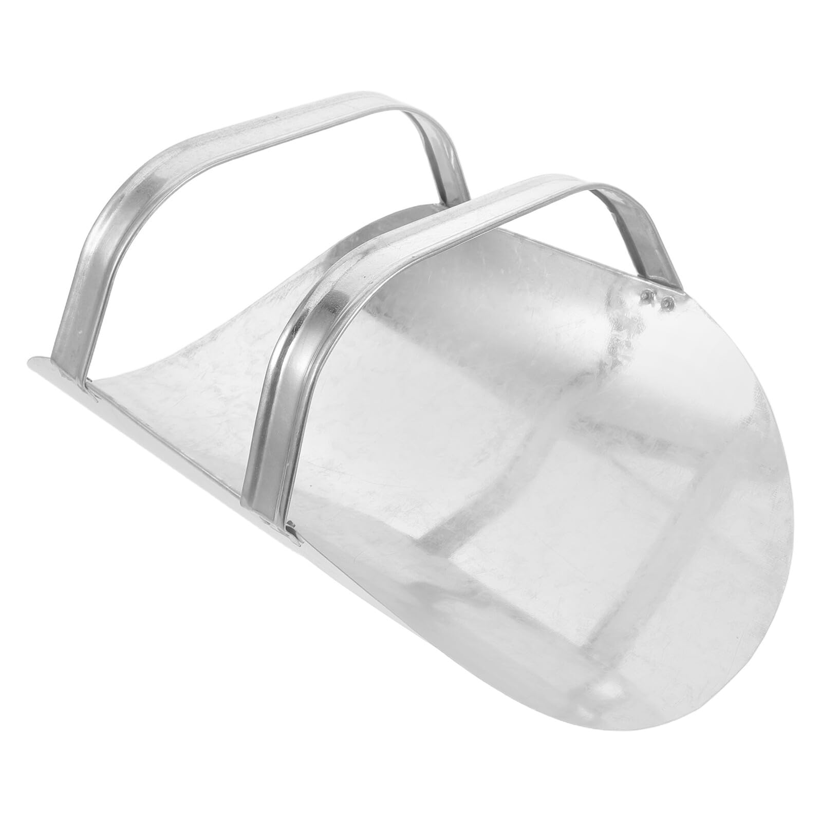 TOYANDONA Robuste Futterschaufel aus Dickem Eisen Große Metallhandschaufel mit Breiter Mulde Futterschaufel für Pferde und Nutztiere Ergonomisch Korrosionsbeständig für Stall und Garten