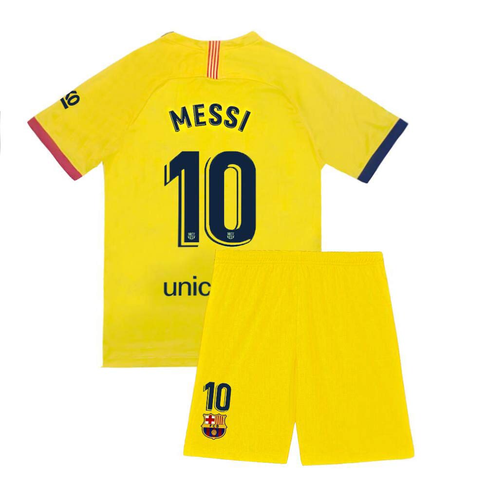 Kids Messi Jersey 10 Barcelona Away Soccer Children 2019/20 Youth Lionel Shorts