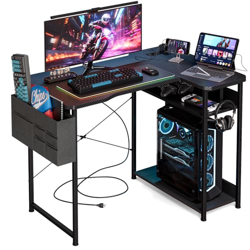 Amazon | Acrolix ゲーミングデスク L字 左右入替OK 収納バッグ