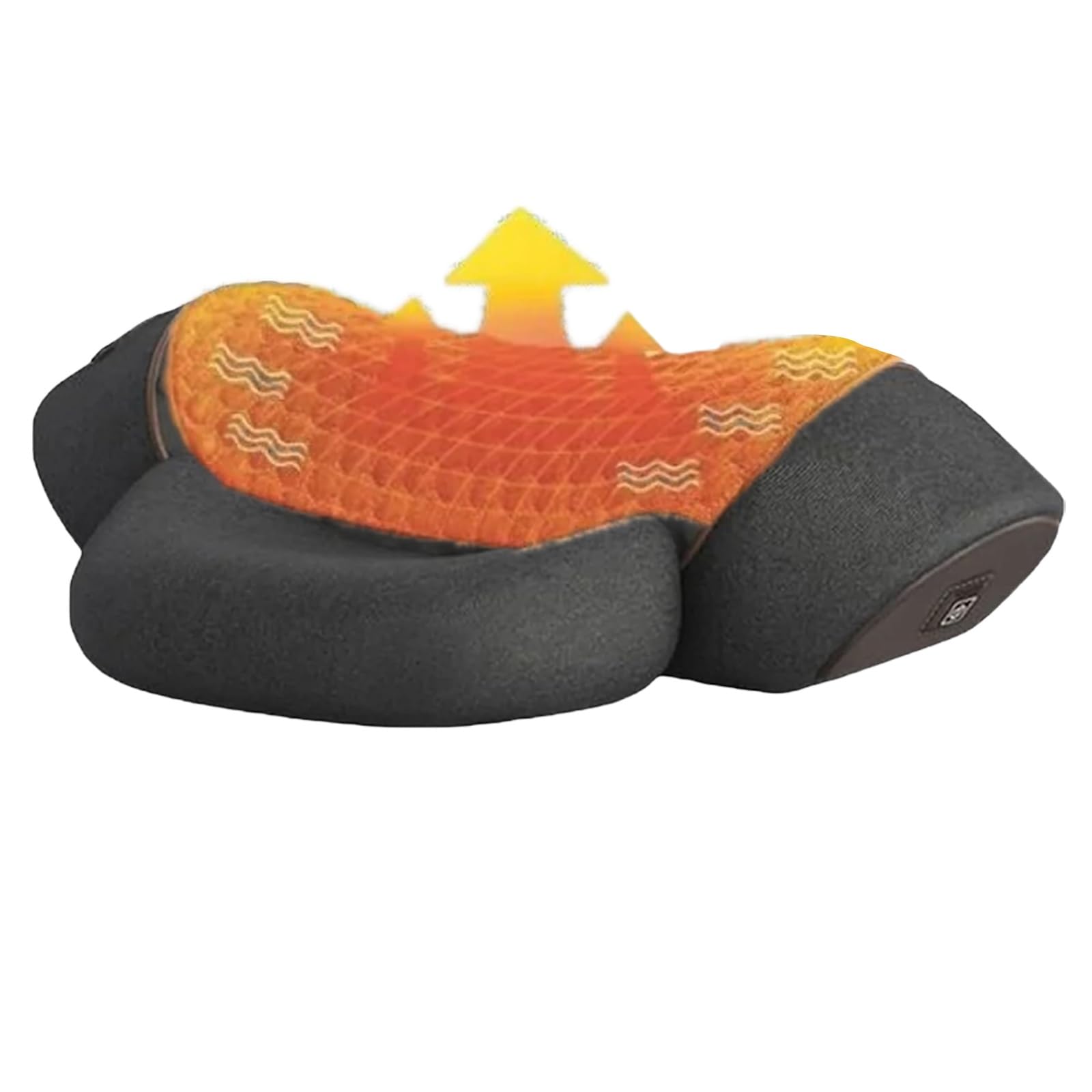 Yagerod Grigio Scuro Fisiorest The 3-In-1 Neck Massager, 2025 New Artuvate Cervicale Fisiorest, Deep Massage And Relaxation, With Heat, With Traction To Help Sleep(Grigio Scuro)