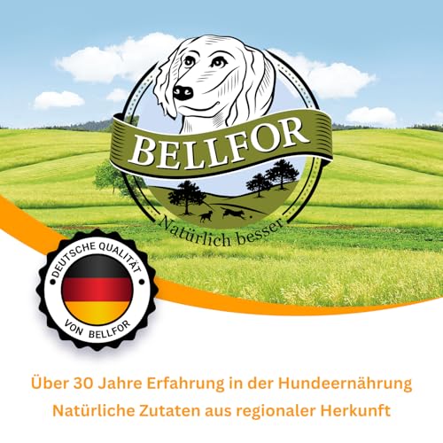 Bellfor Heide-Schmaus Mini Getreidefreies Hundetrockenfutter mit Lamm und Kaninchen 2,5 kg - für kleine Hunderassen mit hoher Verdaulichkeit ohne tierische Nebenerzeugnisse