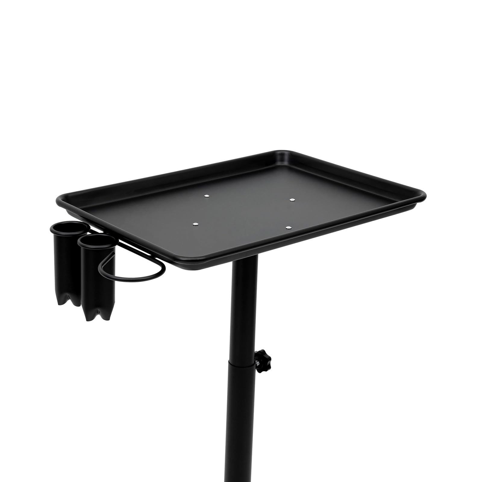 Carrito de Peluquería y Belleza - Carro Apilable y Portátil para Trabajo, Cosméticos y Escritorio (Negro)